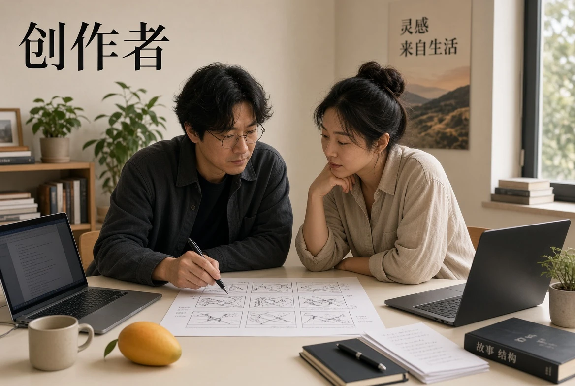 黄果AI短剧作者与创作